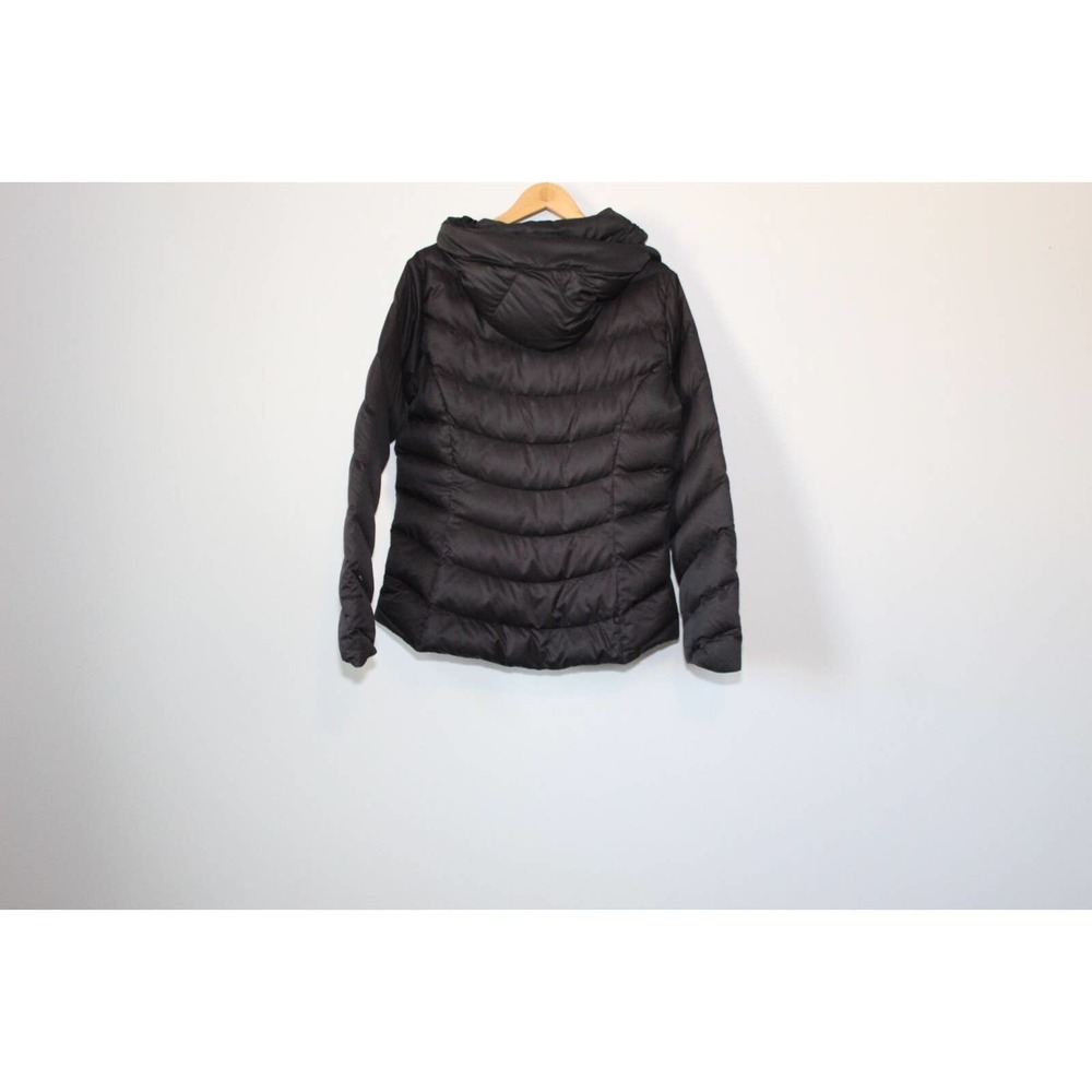 Patagonia Downtown Jacket Hooded Puffer Black Down Coat Womens Size Large H14287 - Picture 10 of 15